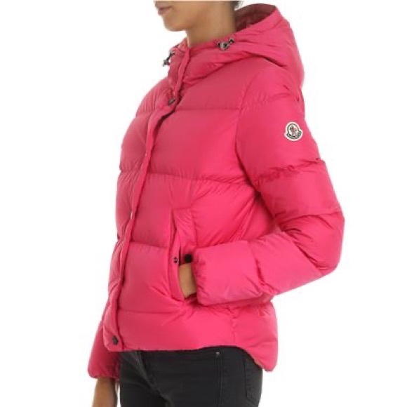 Hot Pink Bright Pink Puffer Coat 